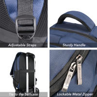 Mochila de computadora mochila doble uso para negocios y estudio diseño minimalista gran capacidad mochila de transporte ergonómica ideal para profesionales estudiantes y viajeros moderna y funcional - details 4