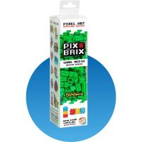 CefaToys - Pix Brix Pixel Art, juguete de construcción en horizontal, vertical y diagonalmente ,crea mosaicos, figuras en 2D y 3D, 500 piezas Verdes, compatible con otras marcas, para Niños a partir de los 6 años - details 1