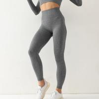 Leggings Deportivos Sin Costuras Para Mujer Cintura Alta Elástica Sólida Yoga Gimnasio Entrenamiento Pantalones De Correr Accesorios De Gimnasio - details 6