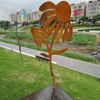 Estatua De Jardín De Conejo De Metal Rustico: Silueta De Conejito Rostro Para Decoración De Granja Perfecta Para Arte De Jardín Al Aire Libre Navidad - details 2