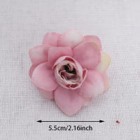 20pcs Flores Artificiales De Seda Pequeñas Rosa Para Decoración De Navidad Boda Sala De Estar Accesorio DIY De Mesa - details 1