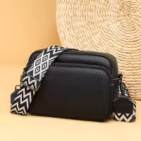 Bolso cruzado de piel auténtica para mujer, bandolera de diseñador de lujo, Color sólido, 100%, 2023 - details 0