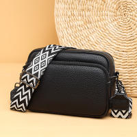 Bolso cruzado de piel auténtica para mujer, bandolera de diseñador de lujo, Color sólido, 100%, 2023 - details 0