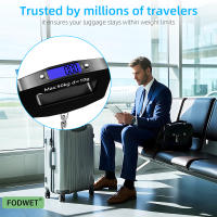 Báscula De Equipaje Digital Portátil 50kg/110lb Con Luz Trasera Función Tare 4 Unidades (g/kg/oz/lb) Perfecta Para Viajes - details 6