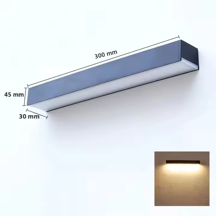 Lámpara Solar LED Exterior Impermeable Para Jardín Decoración Luz De Puerta De Villa Iluminación Brillante Para Balcón Luz De Pared Con Luz Del Sol - 1
