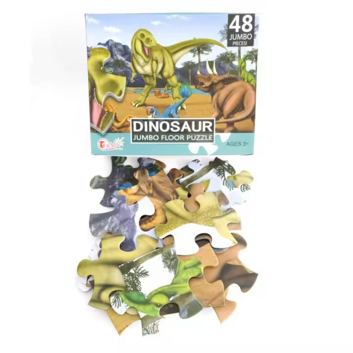 BP Rompecabezas Dinosaurios Salvajes Gigante 48 Piezas - 1