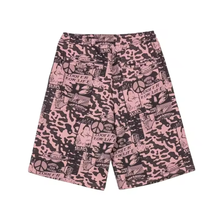 Pantalon Corto Grimey Peace Within All Over Print Baggy - 1