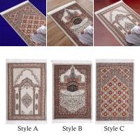 Carpetas De Oración Musulmana Con Borlas Espesas Diseño Tradicional Rectangular Para Viajes Temples Y Habitaciones De Oración Para Mujeres Y Hombres - details 3