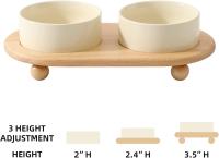 Ceramic elevated cat food bowl and cat water bowl, cat bowl, elevated cat bowl, cat feeder (13CM/400ML) - details 9