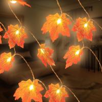 Guirnalda de luces de hoja de Arce, 4,5 M 30 LED Decoracion Hojas de Arce,Guirnalda de Luces para Decoracion Halloween,Luces Halloween Decoracion para Fiesta,Navidad, Acción de Gracias - details 4