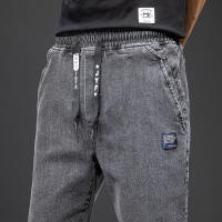 Pantalones De Jeans Cargo Azul Negro Para Hombre Estilo Callejero Primavera Verano Pantalones Harem Baggy Talla Grande Con Bolsillos Midweight - details 24