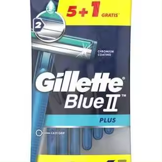 Gillete Máquina Afeitar Blue Ii Plus Piel Sensible 5Uds - 1
