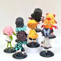 Figura De Anime Demon Slayer 13-15cm Nezuko Tanjirou Zenitsu Inosuke Kyoujurou Giyuu Qposket PVC Juguete Modelo Para Niños Regalo - details 23