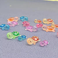 50PCS Mini Tortuga Luminosa Ornamento De Resina Para Niños Regalo Pequeño De Actividad De Fiestas Y Vacaciones Decoración De Escritorio - details 5