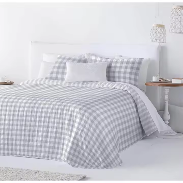 FUNDECO Edredón Colcha Bouti REVERSIBLE SLOAN para cama de 90 cm - 1