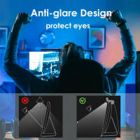 Lámpara De Tarea LED Para Escritorio Con Control Remoto Y Aluminio 44cm Luz De Monitor Cuidado De Los Ojos USB Magnética Sin Destellos Para Oficina - details 2