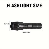 Linterna Táctica LED Alta Potencia AAA Pilas Portátil Con 5 Modos Resistente Al Agua Aleación De Aluminio Zoom Exterior Para Defensa Personal - details 5