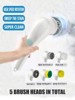 Cepillo De Limpieza Eléctrico Multifuncional Para Cocina Y Baño Cepillo Portátil De Mano Para Platos/Cacerolas Fabricado En Plástico - details 0