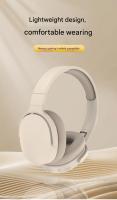P2961 Auriculares Inaluminables Bluetooth HD Micrófono Ajustable Cascos Inalambricos Hi Fi Estéreo Cancelación Ruido Control de Volumen Carga Rápida USB Inalambricos Auriculares(Caqui) - details 0