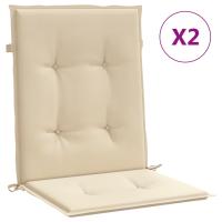 vidaXL Cojín silla jardín respaldo bajo 2 uds tela Oxford Color Antracita,  Gris,  Crema y mas Cojín Decorativo de Asiento Cojines de muebles de salon - details 11