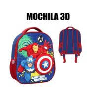 Mochila Escolar Infantil 3D para Niñas y Niños, Ergonómica y Ligera con Diseño de Dibujos Animados, 12 x 10 x 4 pulgadas - details 3