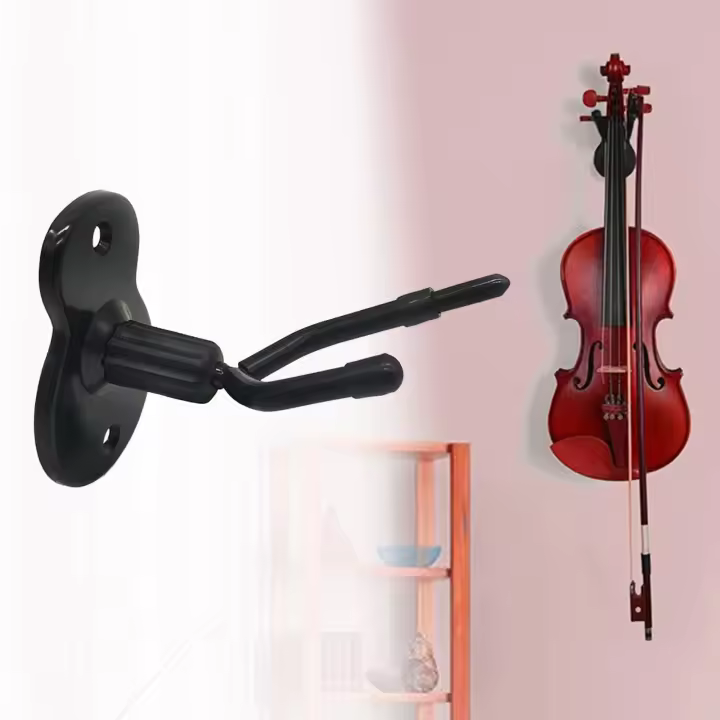 Soporte De Pared Para Instrumentos Musicales Viola Hanger Con Gancho Montaje En Pared Soporte De Muro Para Violín Y Bajo Viola - 1