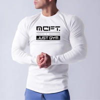 Camiseta De Algodón Para Hombres Con Manga Larga Para Fitness Running Y Entrenamiento En El Gimnasio Transpirable Para Otoño E Invierno - details 3