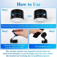 Soporte De Teléfono Magnético Doble Adhesión Con Ventosa Multifuncional Giratorio Plegable Para Almacenamiento Soporte De Teléfono Con Ventosa - details 6
