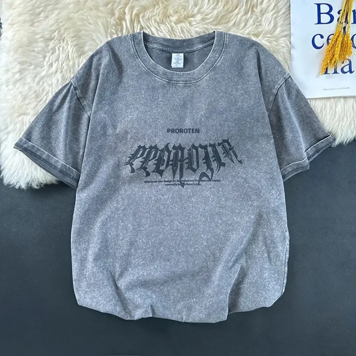 Camiseta Masculina De Talla Grande Estilo Gótico Impresión Camiseta Unisex Casual Cuello Redondo Manga Corta Tops Ligero De Verano - 1