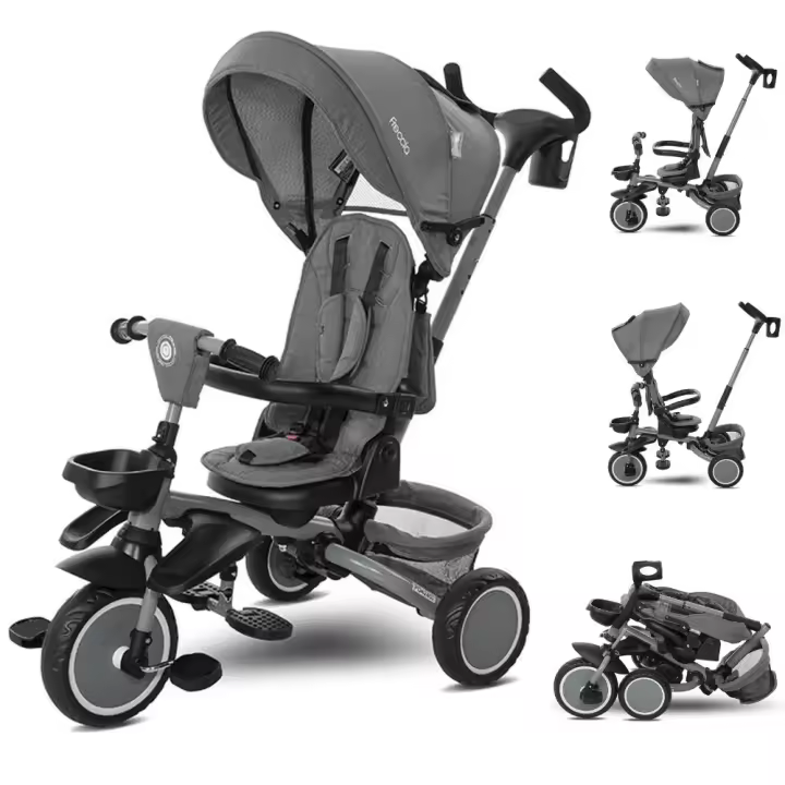 LORELLI Triciclo de plegado compacto FRECCIA con asiento giratorio 360° hasta 25 kg de Lorelli - 1