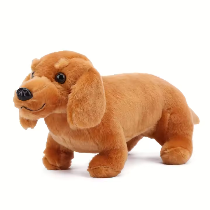Muñeco De Peluche Perro Dachshund 32cm Juguetes Para Niñas Regalo De Cumpleaños Y Navidad Regalo Para Niños Juguete Divertido Para Dormir - 1