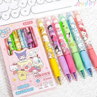 6pcs Bolígrafos De Gel Erasables Sanrio Pochacco Kuromi Cinnamoroll Hello Kitty Para Estudiantes Suministros De Oficina Y Escuela Estilo Japonés - details 5