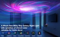 Lámpara De Noche Bluetooth Inteligente Proyector De Arcoíris Y Atardecer Para Decoración De Pared Hogar Y Café Luz De Ambiente De Mesa - details 1