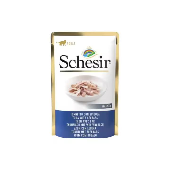 Schesir Pouch Gato De Atún Con Lubina En Gelatina 85 Gr Pack - 20 X 85 Gr - 1