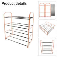 Rack De Zapatos De Metal Organizador De Calzado Estante De 4 Capas Espacioso Para Sala De Estar Material Duradero - details 35