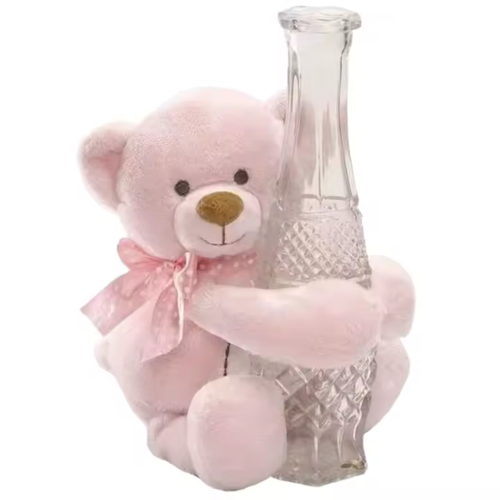 Oso De Peluche Grande Para Bebé En Rosa / Azul / Blanco Suave Y Suave 10 Pulgadas Para Niños Y Adultos - 1