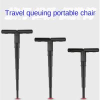 Silla Plegable Portátil De Plástico Ajustable Regalo Para Subway Telescópica Compacta Y Ligera Silla Alta En Color Negro - details 4