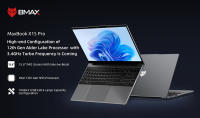 BMAX X15 Pro Laptop, Pantalla IPS de 15.6 pulgadas 19201080, Intel N95 de 4 Núcleos a Máximo 3.4GHz, 16GB de RAM, 512GB SSD, WiFi 5, Bluetooth 5.0, Batería de 5000mAh, 1 Tipo-C, 2* USB 3.2, 1* Mini HDMI, 1* Slot para Micro SD, 1* Jack para Auriculares - details 0