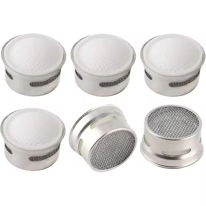 piezas de insertos de aireador de grifo de acero inoxidable de 19 mm, repuesto de grifo, adaptador de filtro de agua, accesorio limitador de flujo de grifo - 1