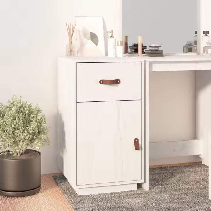 Mueble de escretorio Blanco 40x50x75 cm Madera de Pino - 1