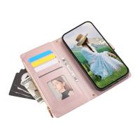 Cartera De Cuero Crossbody Con Cremallera Para Xiaomi Redmi Note 13 pro plus 12 11 13C 13T Poco M6 X6 X5 Con Correa Y Diamantes - details 12