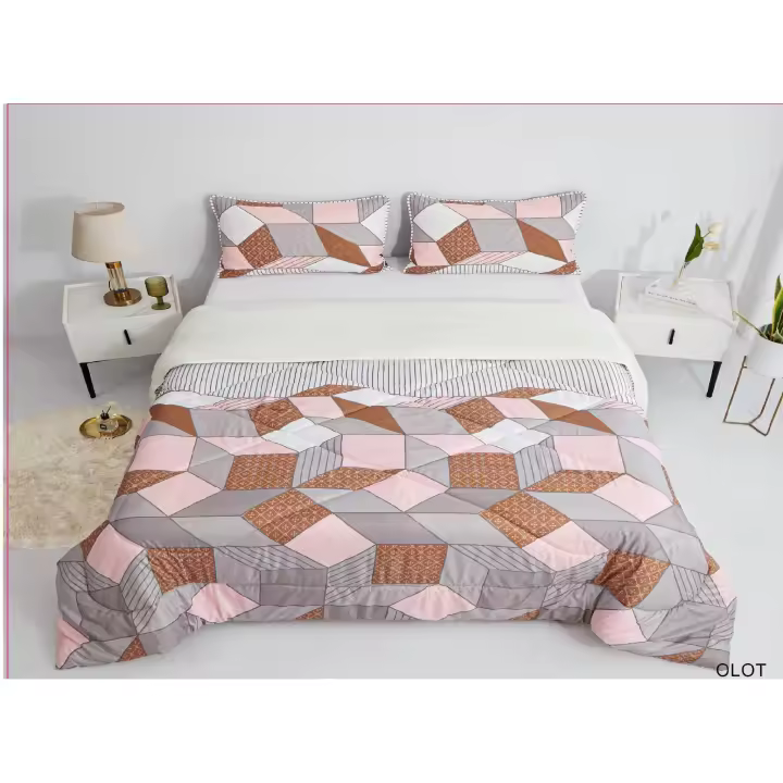 Conjunto de EDREDON+FUNDA DE ALMOHADA colcha estampada de 300g con relleno + 2 fundas de almohada de 50x70 - Tamaños 90/135/150 EDREDON Nórdico Reversible de Alta Calidad - 1