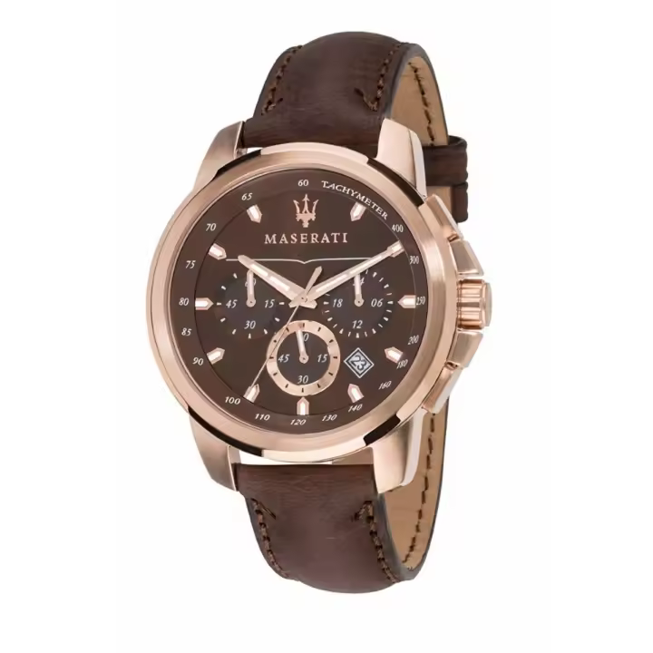 Maserati Reloj Hombre Successo Chr Brown D Brown St Ss Acero 5 Atm - 1
