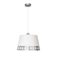 FABRILAMP - Colgante Dalia 1xe27 Blanco/plata Regx40x40 Cm - details 0