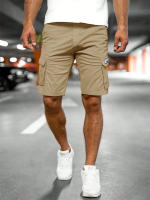 Shorts De Verano Para Hombre 2025 Estilo Safari Sólido Transpirable Con Multiple Bolsillos Moda Casual Fitness Y Jogging - details 1