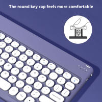 Teclado Inalámbrico Bluetooth Redondo Silencioso CASEPOKE Para Samsung Xiaomi Google Huawei iPad Compatible Con Móvil Y Ratón - details 2