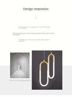 Lámpara Colgante De LED Brillante Para Dormitorio Y Sala De Estar Decoración De Techo Estilo Nórdico Lámpara Pendente De Metal Para Cocina Y Habitación - details 4