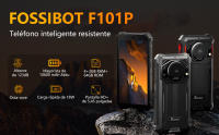 FOSSiBOT F101P Movil Resistente Android 13, Batería 10600mAh móvil irrompible 5.45'' HD 7GB RAM+64GB ROM (TF 1 TB), cámara 24MP+8MP+5MP, 122dB Altavoz,2,0Ghz, 4G Dual SIM/NFC/OTG/GPS/BT5.0 - Negro/Rojo - details 0