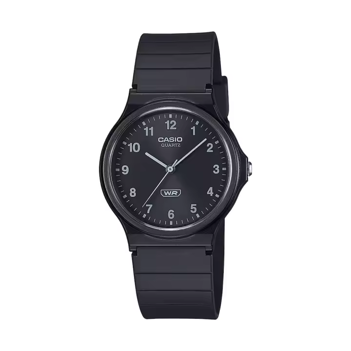 CASIO MQ-24B-1BEF- UNISEX correa de resina negra - 1