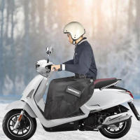 Abrigo a Prueba De Viento Para Motocicleta Bicicleta Scooter ATV UTV Abrigo De Manillar Guantes Cubierta De Pierna Caliente Otoño/Invierno - details 9